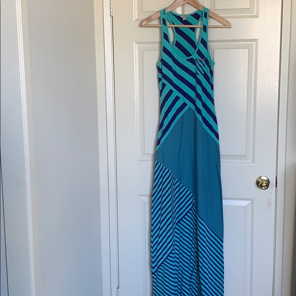 Guess Patterned Racerback Maxi Dress - Picture 2 of 3